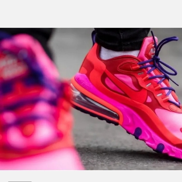 COPY - Nike Air Max 270 React AT6174-600  "Electronic Music" Red/CrimsonWomen's… - Picture 3 of 8